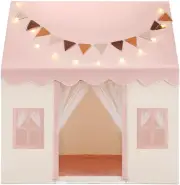 KIDBOT Kids Play Tent, with 3 Breathable Windows, Star Lights & Flag Banner, ...