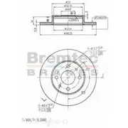 Bremtec Euro-Line GeoZinc Coated Brake Rotor - BDR5920EL
