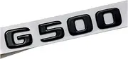 NPZPTFVFNR 3D ABS Glossy Black Car Rear Trunk Badge Decal Letters Sticker Logo G 500 4MATIC Emblem Fit for Mercedes G500 W463 W464 Accessories(G500)