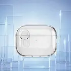 For Airpods 2nd Gen / 1st Gen Pro 3rd Gen Soft Clear Case with Secure Lock Clip