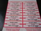 Jukebox Star Title Strip Full Sheet POISON Fallen Angel / Bad to be Good