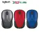 Logitech羅技 無線滑鼠(New)910-007129 M235n-銀黑/紅/藍