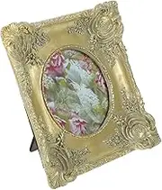 Yardenfun Vintage Decorative Picture Frame Retro Style Photo Holder for Home Office Tabletop Display Elegant Wall Art Decor for Friends Family