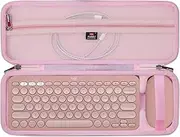FBLFOBELI Hard Case for Logitech Pebble 2 Combo K380 K380s Pebble Keys 2 + M350 M355 Wireless Keyboard and Pebble Mouse Combo (Case Only) (Pink)