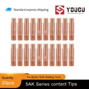 20/100pcs 15AK MB15 MAG MIG Torch Contact Tip M6x25mm For Binzel MIG GUN
