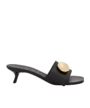 Pebble slide in soft calfskin 36,37,38,39,40 black