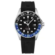 Revue Thommen Men's Diver Black Dial Black & Blue GMT Bezel Automatic 17572.2833
