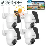 ieGeek 2K Solar/Battery Security Camera System Wireless Home WiFi Outdoor IP Cam