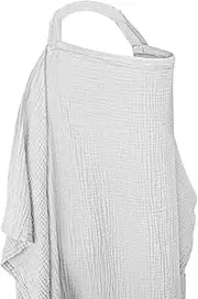 Nursing Cover up for Breastfeeding - Soft Women Breast Feeding Cover - Child Safety Car Seat Accessories, Arch Neckline Apron, Carseat Canopy for Home Outdoor Road Trip Travel