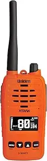 Uniden XTRAK 50-5 Watt Waterproof Smart UHF Handheld Radio with Large OLED Display with Instant Replay Function - Orange
