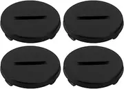 4pcs Battery Cover Replacement Heart Rate Monitor Battery Cover 25mm Compatible with Wahoo TICKR HRM Part Repair Black Plastic