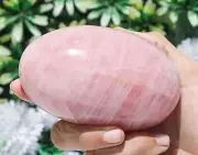 Natural 110MM Pink Rose Quartz Stone Healing Charged Metaphysical Chakra Lingam