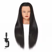 Hairginkgo Mannequin Head 26"-28" Super Long Synthetic Fiber Hair Manikin Head S