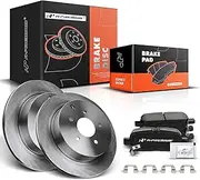 A-Premium 12.13 inch (308.10mm) Rear Vented Disc Brake Rotors + Ceramic Pads kit Compatible with Select Infiniti and Nissan Models - FX35, Q50, QX70, JX35, M35H, M37, M56, Q60, Murano, Pathfinder