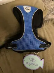 NWT PUPTECK Cat Harness Adjustable Vest Escape Proof Harness for Cats-Blue