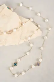 Pearl & Clover Necklace - Multi