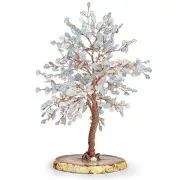 , Relaxing Lullaby, Real Aquamarine Crystal Feng Shui Tree Home Decor, Wrappe...