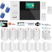 E09 WiFi TUYA APP Wireless Home House Security Alarm Burglar System+Alexa+Google
