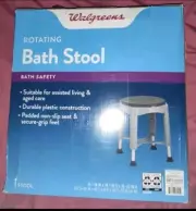 Rotating Bathroom Safety Swivel Seat Shower Stool Chair Walgreens