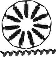 ETHZZLE Auto Retainer Fasteners 30pcs Nylon Shield Retainer Clips Christmas Tree Shape Car Bumper Clips for Trunk Liner