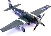 1:72 WWII USAAF P-51B Mustang Fighter Model Alloy Finished Airplane Aircraft Miniature Hobby Model Kit for Adults & Kids