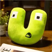 Luminous Alphabet Lore Plush Toy Soft Stuffed Pillow Glowing Colorful English U