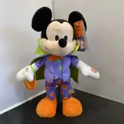 Collectors Mickey Mouse Vampire Dancing Music Disney Halloween Moveable Plush