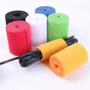 Self-Adhesive Hook Loop Closure Tie Cable Organizer Wide Straps Data Cables Lot