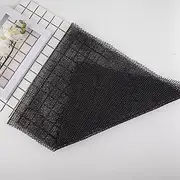 African Net Sponge, Bathing Sponge Net, Premium Nylon African Exfoliating Net, Wash Net for Long Body Scrubbing Net, Back Scrubber, Body Exfoliating Net Daily Use (Rope Black)
