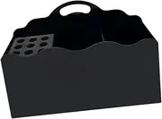Hair Salon Multi Slot Storage Box Shears Block Large Capacity Lightweight Portable Scissors Holder Rack for Combs & Scissors, Black