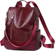 CLSSLVVBN Leisure Bag Featuring Exquisite and Smooth Opening and Closing Waterpr Large Capacity Backpack Commuting Backpack, Red