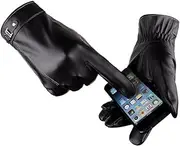 [LIFKOME] 1 Pair Touch Screen Men's Gloves Smartphone Gloves Cold Weather Gloves Thermal Gloves Winter Gloves Men Winter Touchscreen Gloves Cycling Gloves for Men Biking Gloves Leather