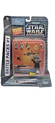 Micro Machines Star Wars Battle Packs #1 Rebel Alliance Speeder Bikes 1995 NIP