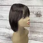 Slim Light Bang ‘TWO’ Bob with Bang Wig #2 Darkest Brown Heat Safe Synthetic