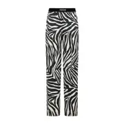 [Tom Ford] Tom Ford-Ecru And Black Zebra Silk Pants-Donna XS STAND