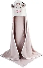 JOINPAYA Cartoon Shower Cloak Boys and Girls Hooded Blanket Muslin Wrap Bath Towel Comfortable Breathable