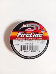 Berkley Fireline Grey Smoke 8LB. 15Yd braided fish line bead thread lure tackle