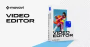 Movavi Video Editor 2025 Lifetime Edit Video AVI WMV MPEG MPEG4 for Windows