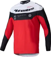 Alpinestars Pro-Dura Motocross Jersey, black-white-red, Size S for Men Black White Red