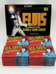 ELVIS Collectors Series Bubble Gum Cards Sealed Wax-Packs Full Box 1978 Donruss