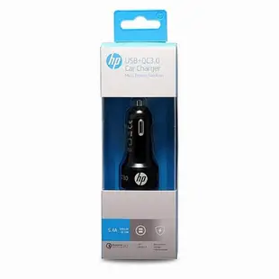 HP USB+QC3.0.疾速車用充電器(HP049GBBLK0TW)