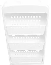 Ciieeo Storage Bookshelf for Home Storage Shelves Organizer White Bookcase Plastic Bookshelf White