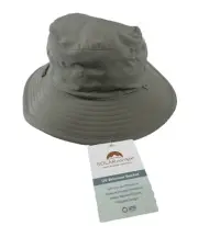 Solar Escape Brimmer Bucket Hat UV50+ Adjustable Sizing Gray NWT