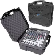 17 Inch Hard Shell Audio Mixer Travel Case for Behringer Xenyx X1204USB, 1204USB