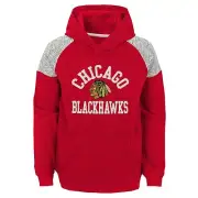 Outerstuff NHL Youth (8-20) Chicago Blackhawks Linebacker Fleece Hoodie