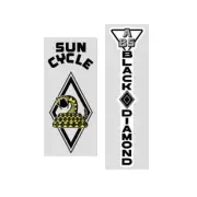 Ashtabula - SUN Cycle Black Diamond BMX decal set - Old school bmx