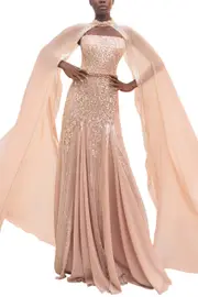 [BD COUTURE] BLUSH RADIANCE GOWN FR 48 PINK