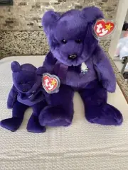 Ty Beanie Babies Buddies Princess Diana Baby And Buddy Set, Red Stamp # 425