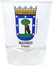 Madrid Spain Coat Of Arms Shot Glass