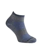 Wrightsock Escape Quarter Ash Twist/Blue S AU 4-6 Womens Outdoor Hiking Socks